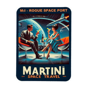 Magnet Flexible Martini Space Travel Poster Rogue Space Port