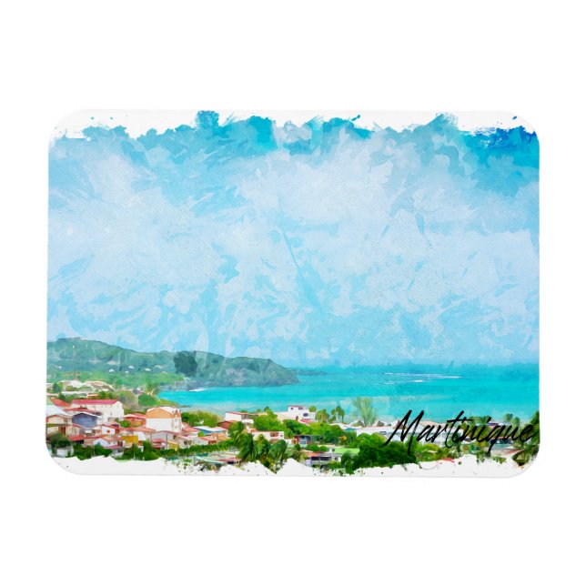 Magnet Flexible Martinique Caraïbes Tropical Island (Horizontal)