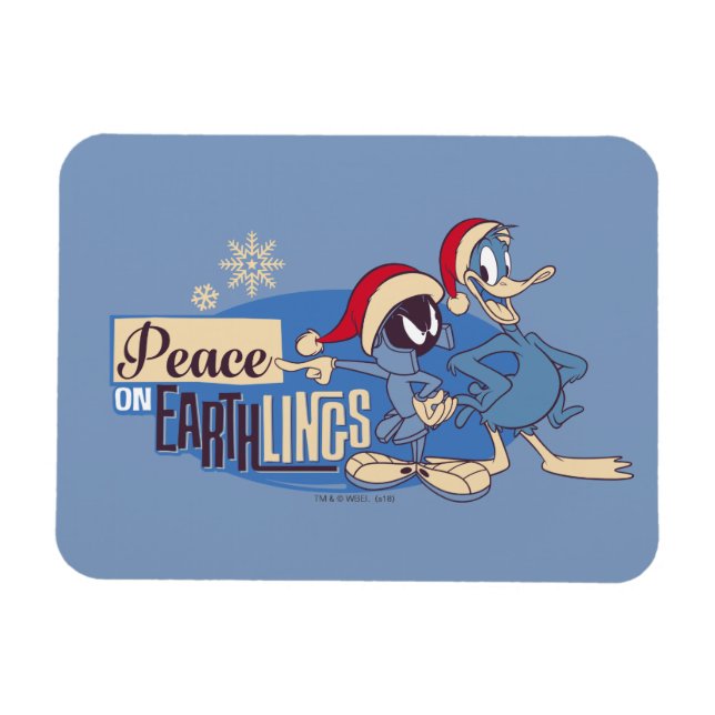 Magnet Flexible MARVIN LE MARTIAN™ - Paix sur terre (Horizontal)