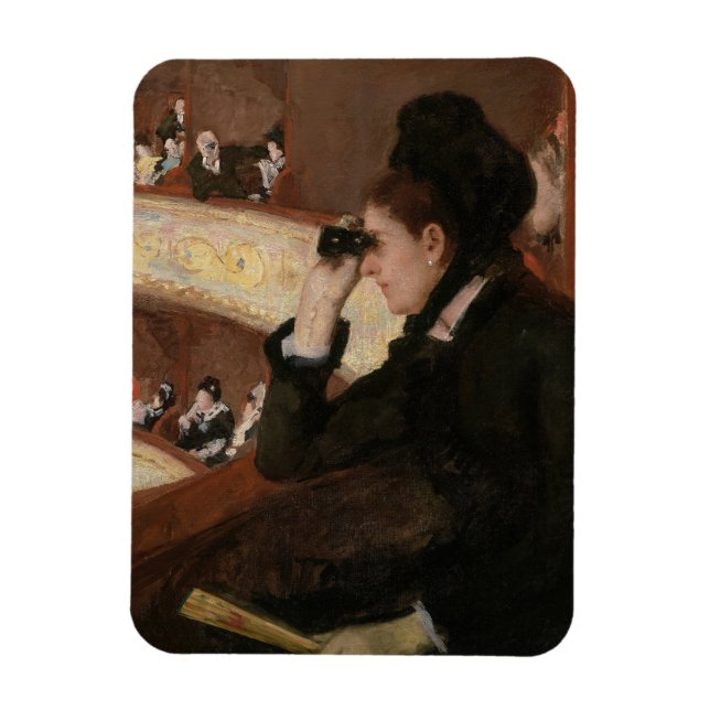 Magnet Flexible Mary Cassatt - Dans le loge (Vertical)