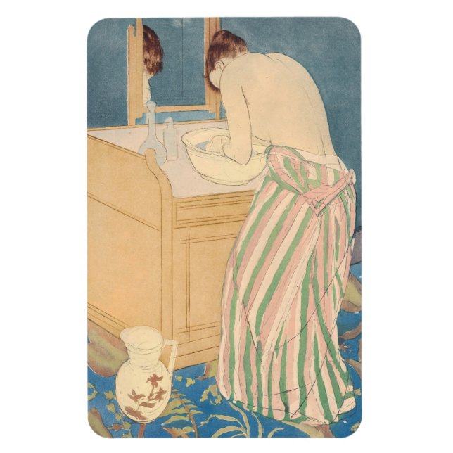 Magnet Flexible Mary Cassatt - Femme au bain (Vertical)