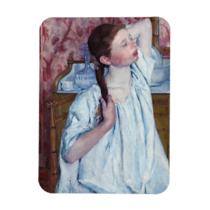 Magnet Flexible Mary Cassatt - Girl Arrange ses cheveux