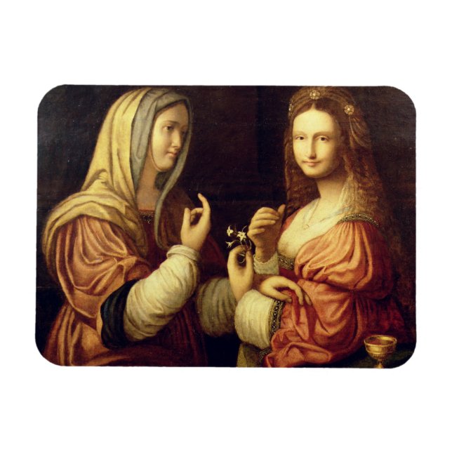 Magnet Flexible Mary et Martha (huile sur panneau) (Horizontal)
