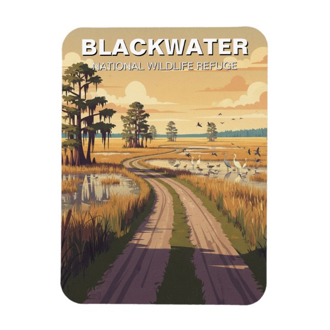 Magnet Flexible Maryland Blackwater National Wildlife Refuge (Vertical)