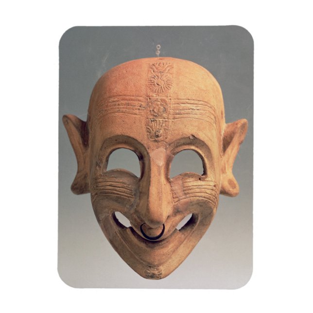 Magnet Flexible Masque de broyage en terre cuite de San Sperate, 6 (Vertical)