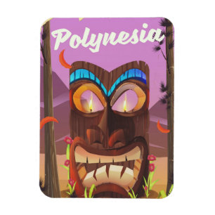 Magnet Flexible Masque Tiki de Polynésie