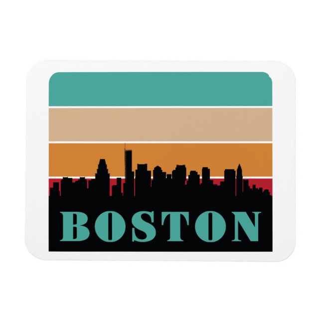 Magnet Flexible Massachusetts de Boston (Horizontal)