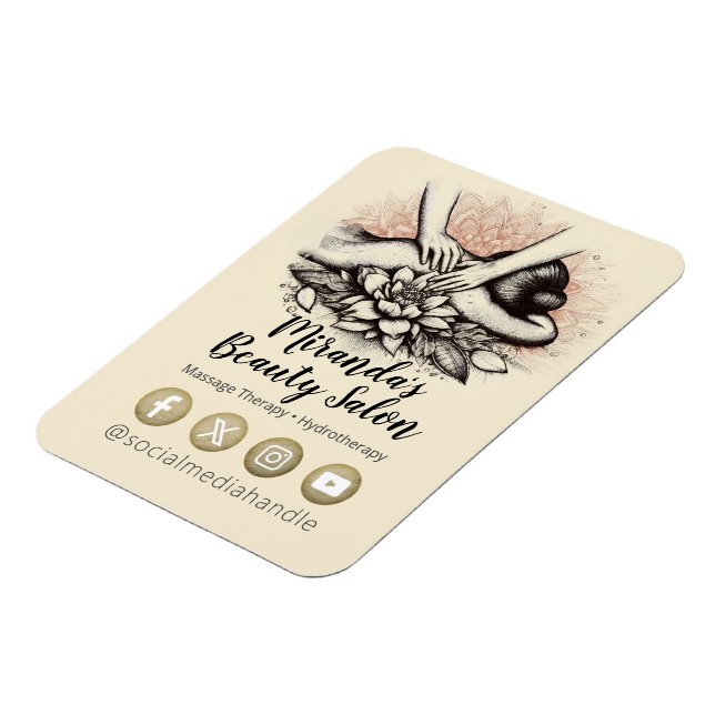 Magnet Flexible Massage Thérapie Guérison Mains Énergie Spa Bien-ê (Côté Gauche)