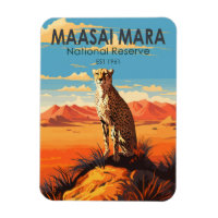 Massai Mara Réserve nationale Cheetah Travel Art