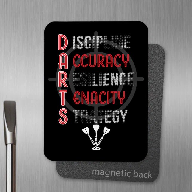 Magnet Flexible Mastering DARTS : Les Principaux - Dart Player (Créateur téléchargé)