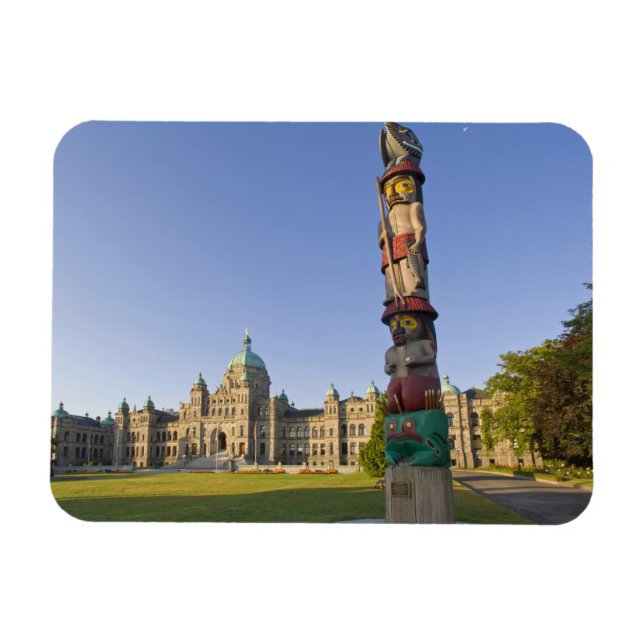Magnet Flexible Mât totem devant l'édifice du Parlement à (Horizontal)