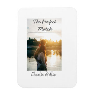 Magnet Flexible match parfait photo couple mariage moderne ajouter