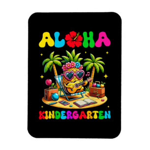 Magnet Flexible Maternelle Aloha Ananas Hawaï Rentree Scolaire