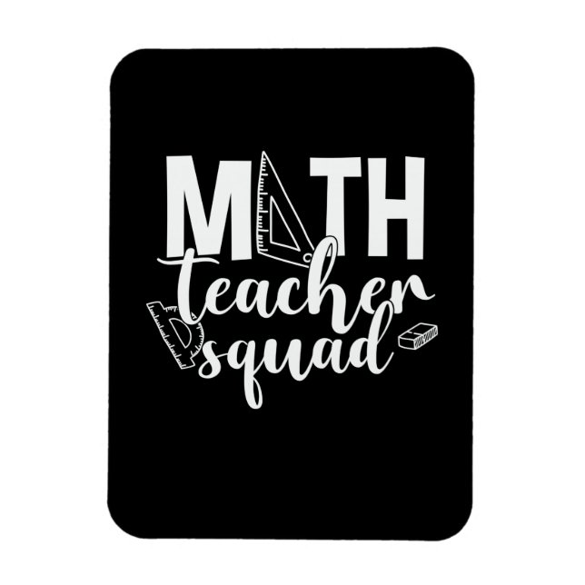 Magnet Flexible Math Teacher Math Teacher Squad (Vertical)