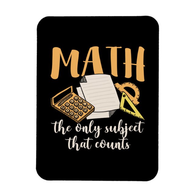 Magnet Flexible Math Teacher Math The Only Subject (Vertical)