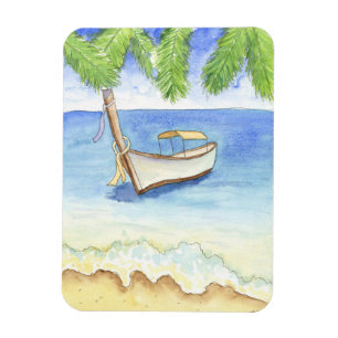 Magnet Flexible Matin à Bali Aquarelle