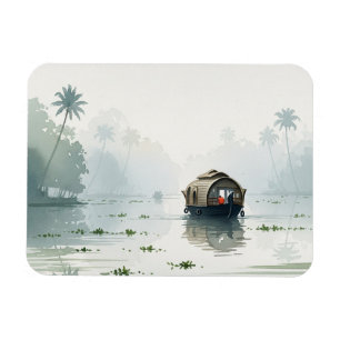 Magnet Flexible Matin brumeux au Kerala Inde