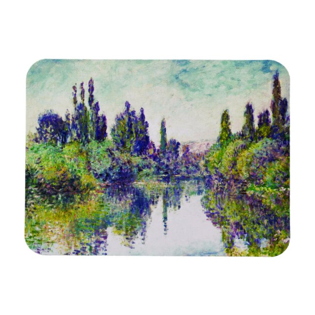 Magnet Flexible Matin sur la Seine, près de Vetheuil Claude Monet (Horizontal)