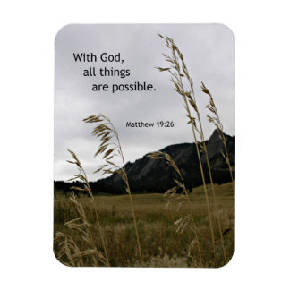 Magnet Flexible Matthieu 19:26 Avec Dieu, tout est possible