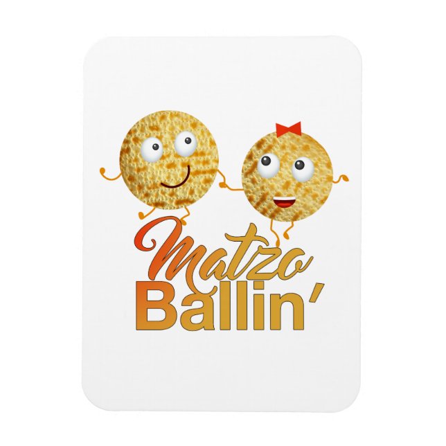 Magnet Flexible Matzo Ballin'. Sélecteur de pêche de la Pâque (Vertical)