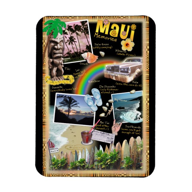 Magnet Flexible Maui souvenirs (Vertical)