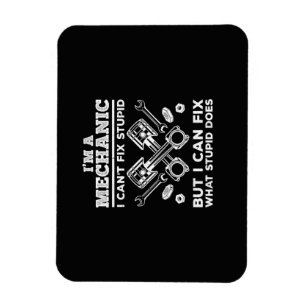 Magnet Flexible Mécanicien drôle pour papa homme voiture auto dies