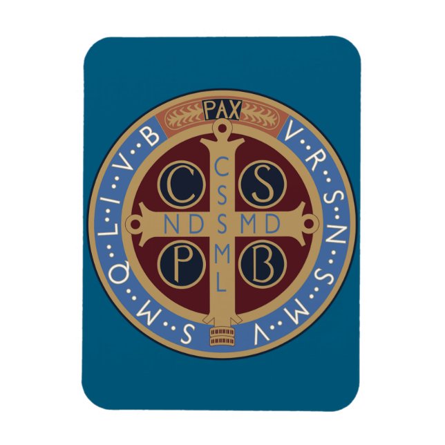 Magnet Flexible Médaille de saint Benoît (Vertical)