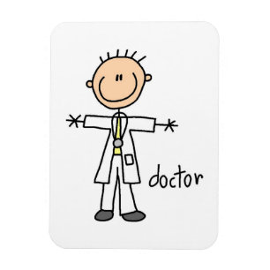 Magnet Flexible Médecin Bonhomme Allumette
