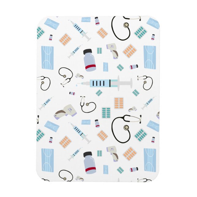 Magnet Flexible Médecin de santé Motif Fournitures Médicales (Vertical)