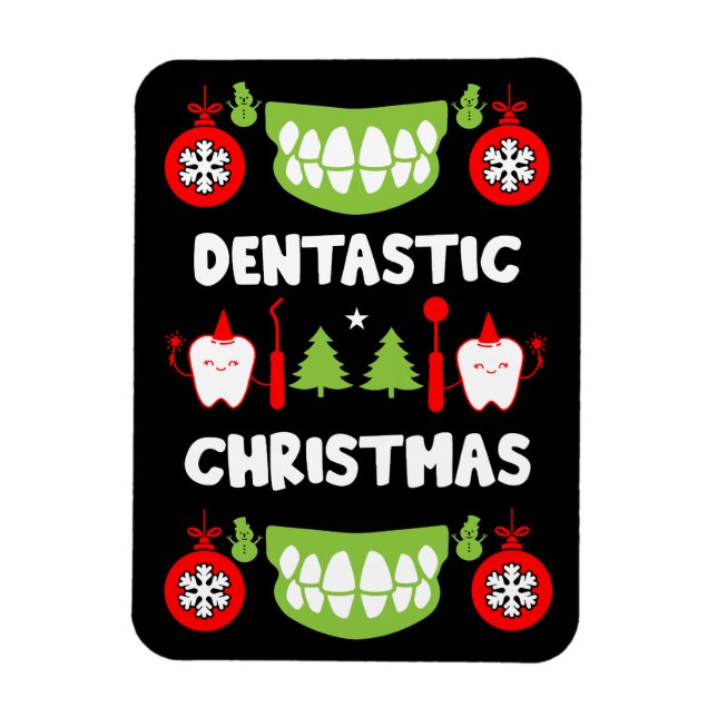 Magnet Flexible Médecin dentaire Xmas (Vertical)