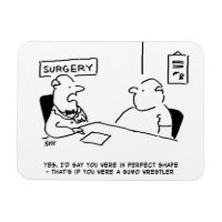 Médecin et patient en surpoids Obesity Sumo Cartoo