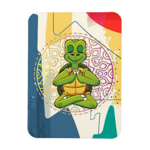 Magnet Flexible Méditation Mandala de la tortue luth