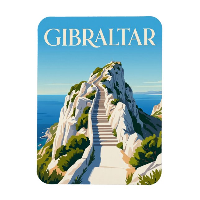 Magnet Flexible Mediterranean Steps Gibraltar (Vertical)