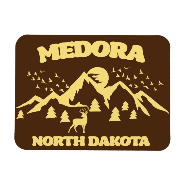 Magnet Flexible Medora, Dakota du Nord (Horizontal)