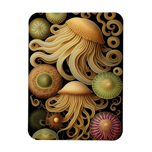 Magnet Flexible Méduse | Haeckel Moderne   (Vertical)