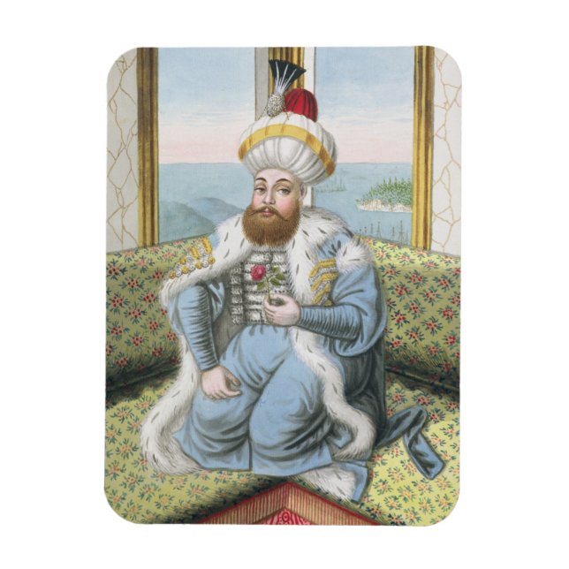 Magnet Flexible Mehmed II (1432-1481), appelé Fatih, le Conquérant (Vertical)