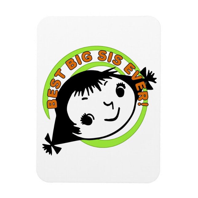 Magnet Flexible Meilleur Grand Sis Rétro (Vertical)