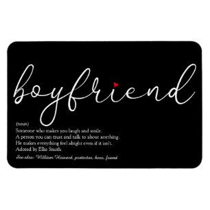 Magnet Flexible Meilleur Jamais Boyfriend Définition Script Amour