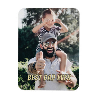 Magnet Flexible Meilleur Papa De Tous Les Temps Modèle Minimaliste