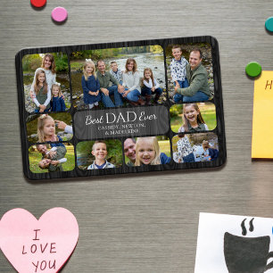Magnet Flexible Meilleur Père Papa Enfants Photos Enfants