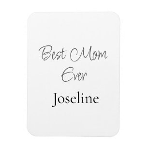 Magnet Flexible Meilleure maman jamais nom simple minimaliste élég