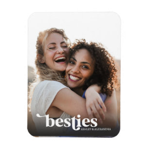 Magnet Flexible Meilleures Amies Photo Personnalisée