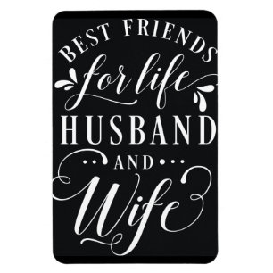 Magnet Flexible Meilleurs amis pour la vie Mari et femme tableau d