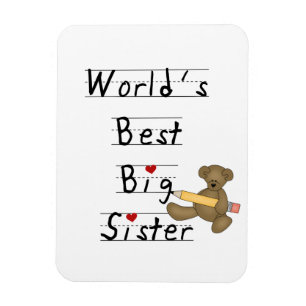 Magnet Flexible Meilleurs cadeaux aux grandes soeurs du monde