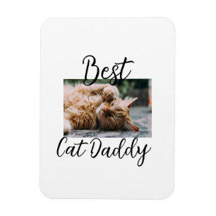 Magnet Flexible Meilleurs parents de chat Papa photo de papa maman