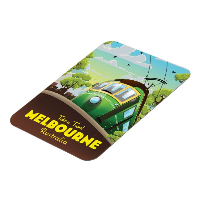 Magnet Flexible Melbourne Australie Tramway  (Côté Gauche)