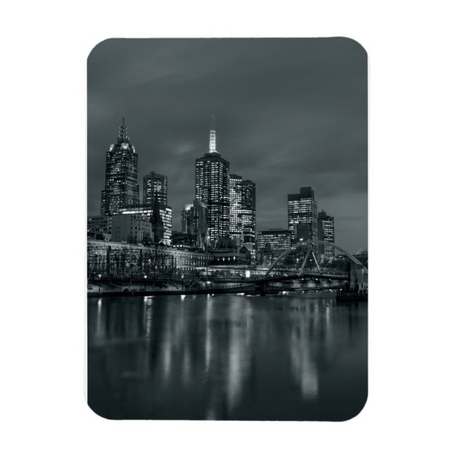 Magnet Flexible Melbourne la nuit (Vertical)