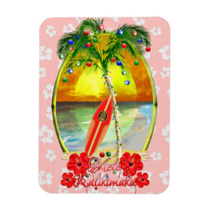 Magnet Flexible Mele Kalikimaka Surf