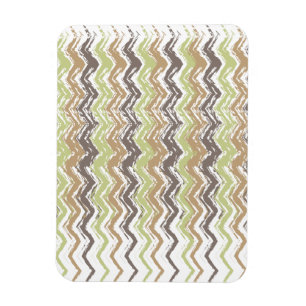 Magnet Flexible Melon Brandy Scribble ZigZag Motif