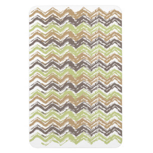 Magnet Flexible Melon Brandy Scribble ZigZag Motif